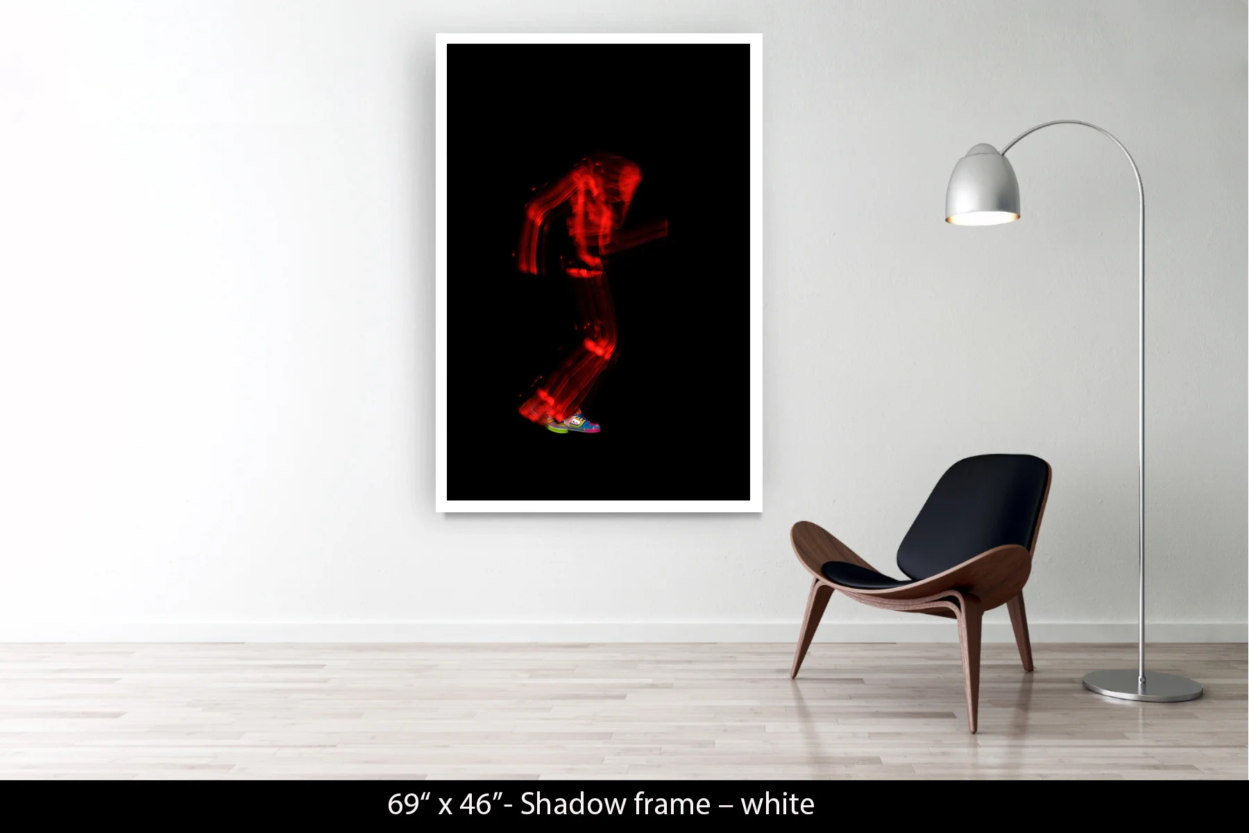 69"x46" | Shadow Frame White