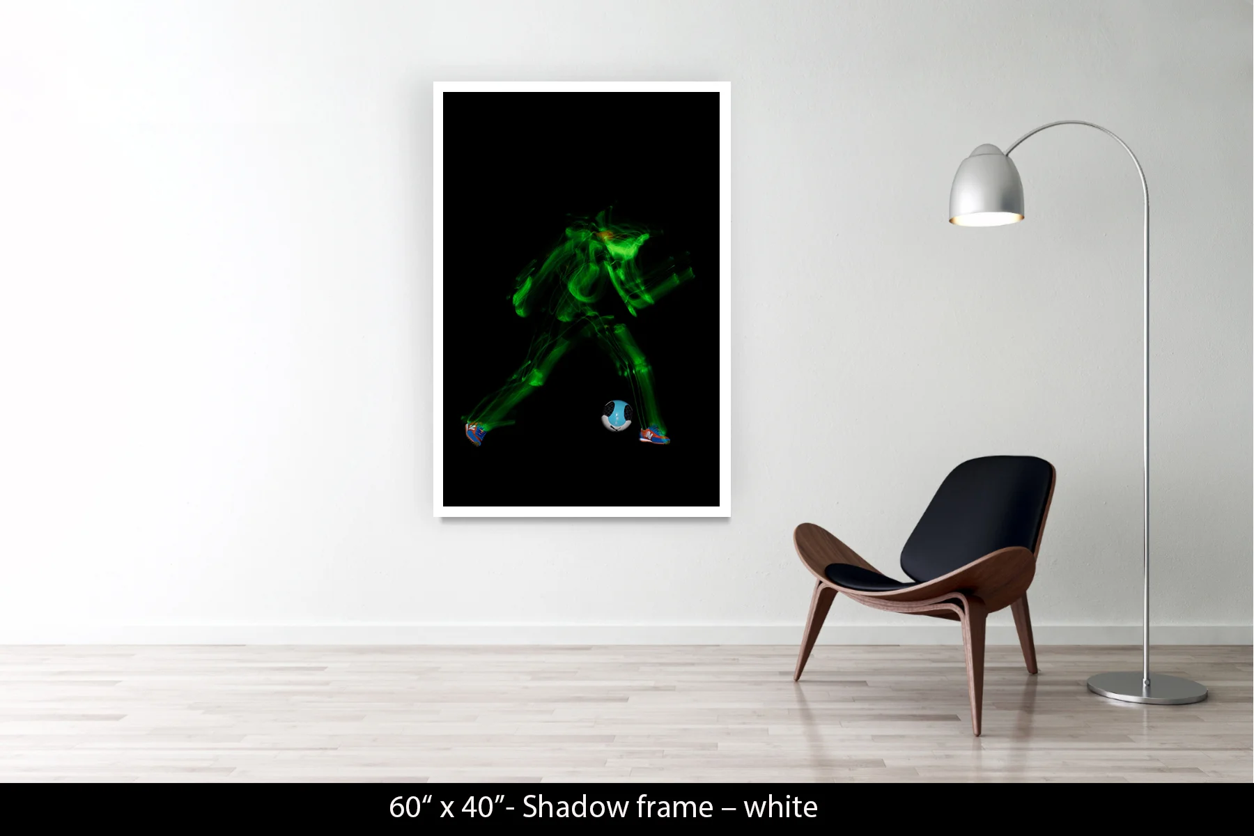 60"x40" | Shadow Frame White