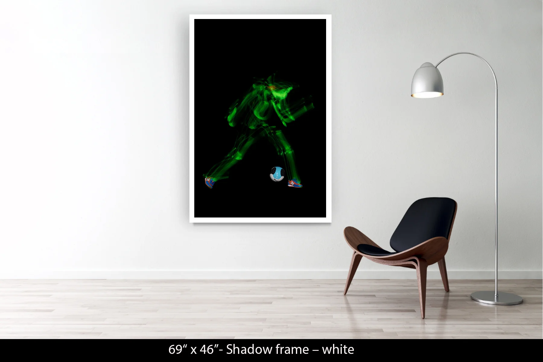 69"x46" | Shadow Frame White