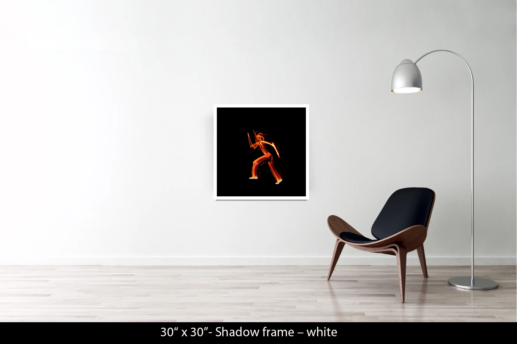 30"x30" | Shadow Frame White
