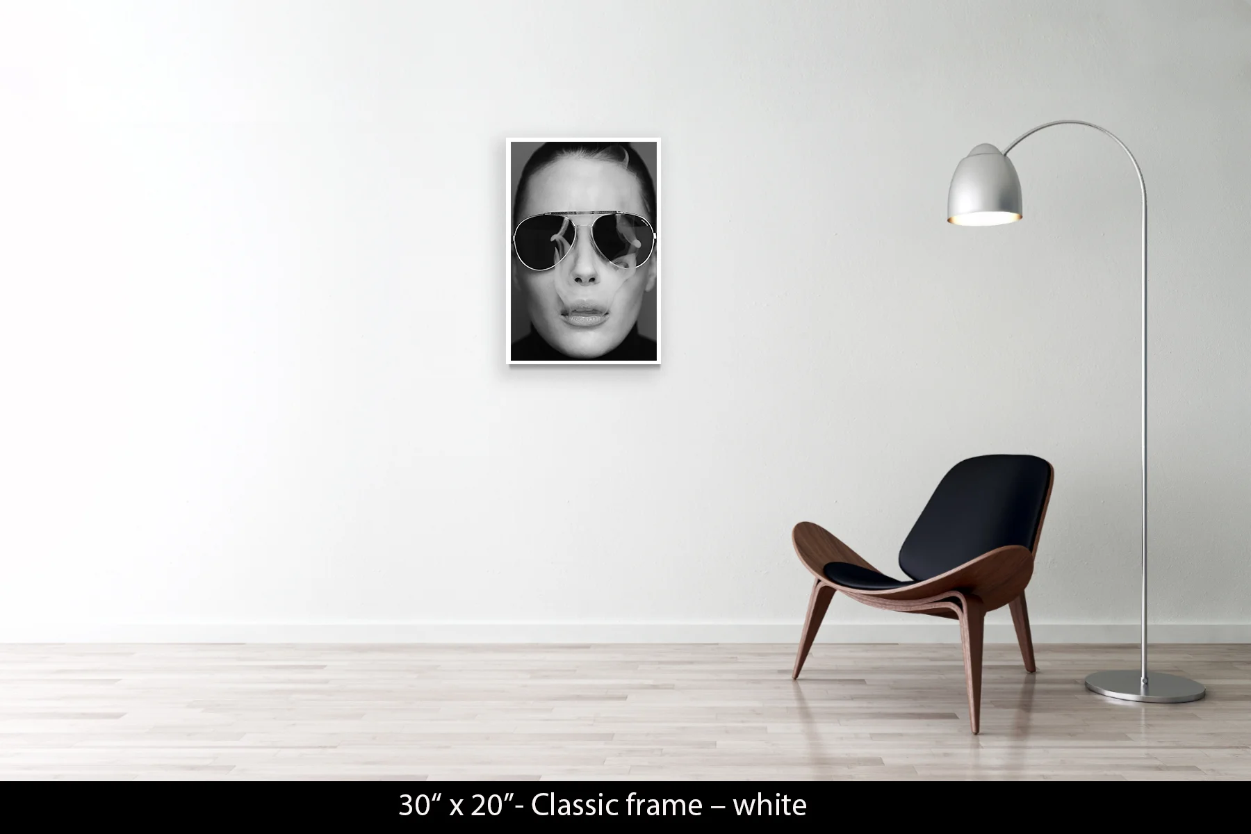 30"x20" | Classic Frame White