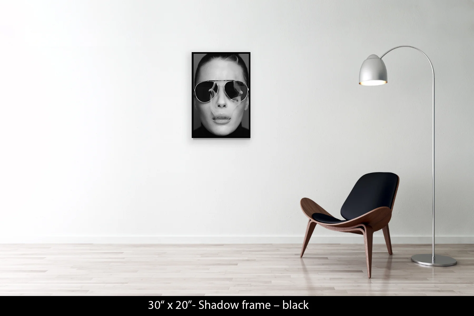 30"x20" | Shadow Frame Black