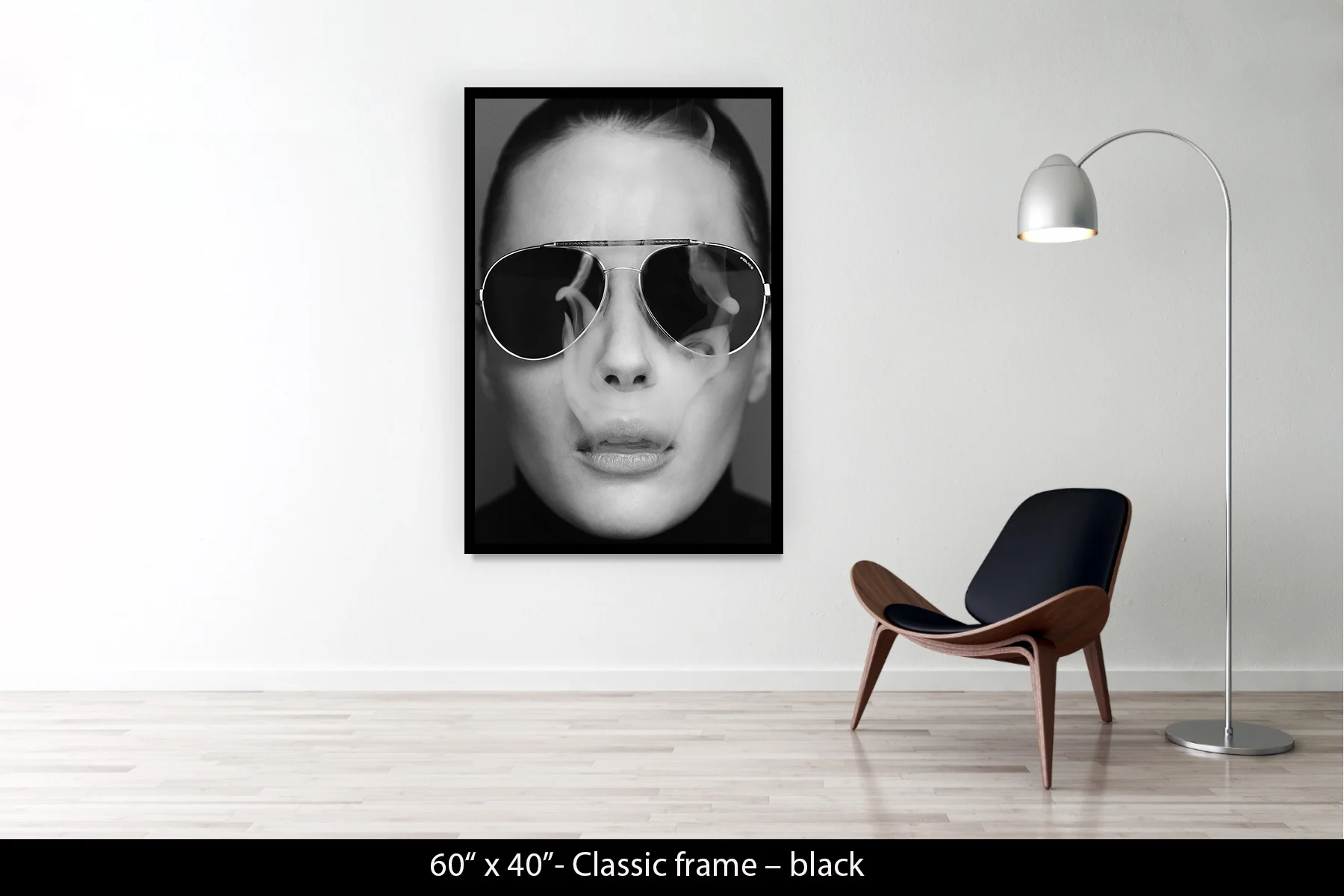 60"x40" | Classic Frame Black