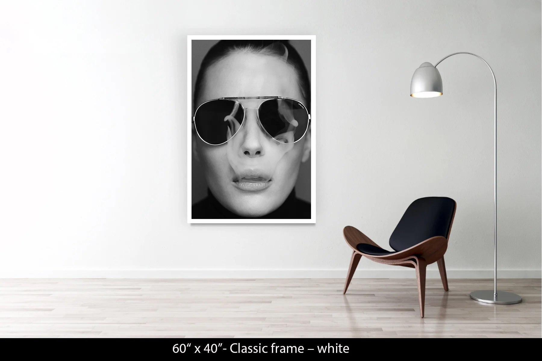 60"x40" | Classic Frame White