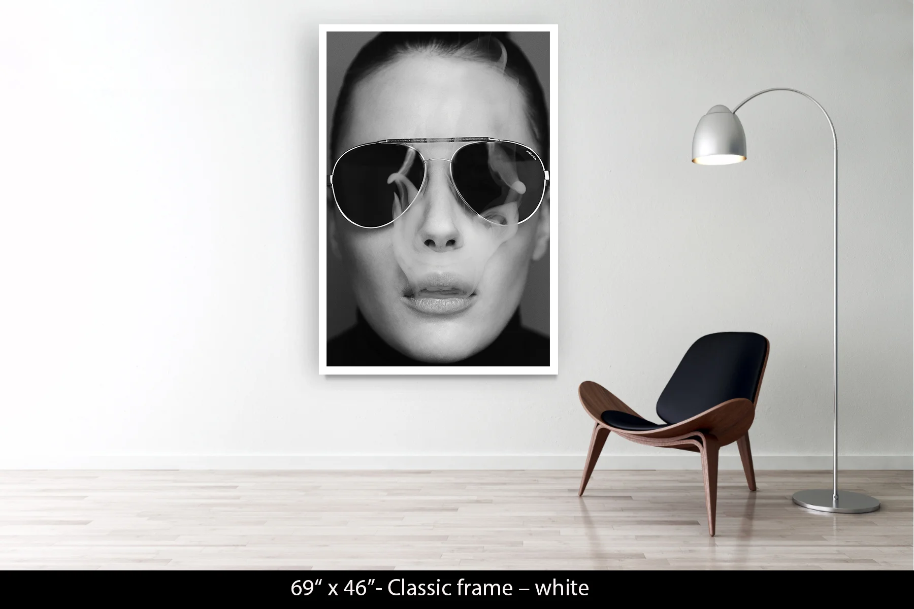 69"x46" | Classic Frame White