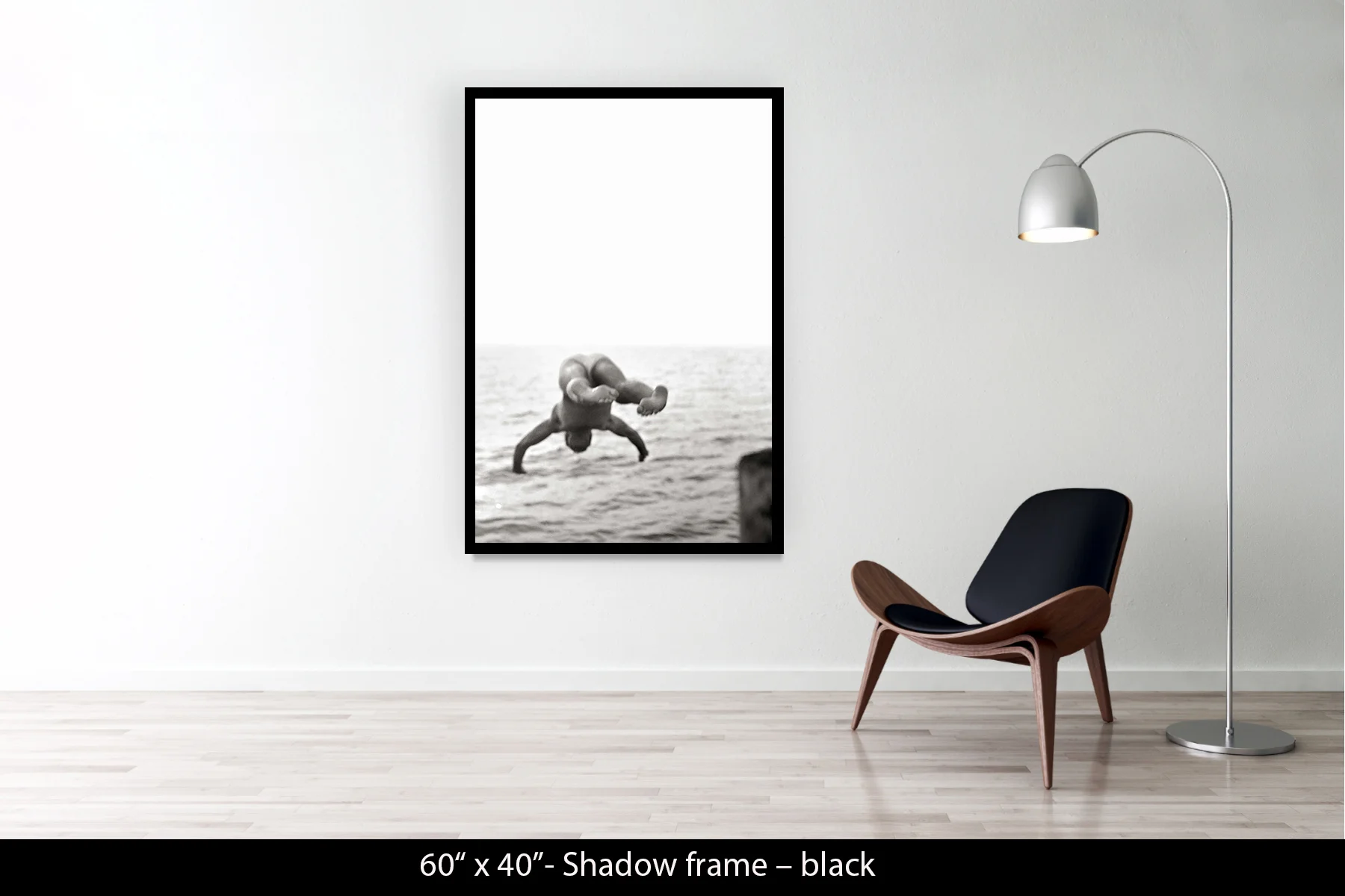 60"x40" | Shadow Frame Black