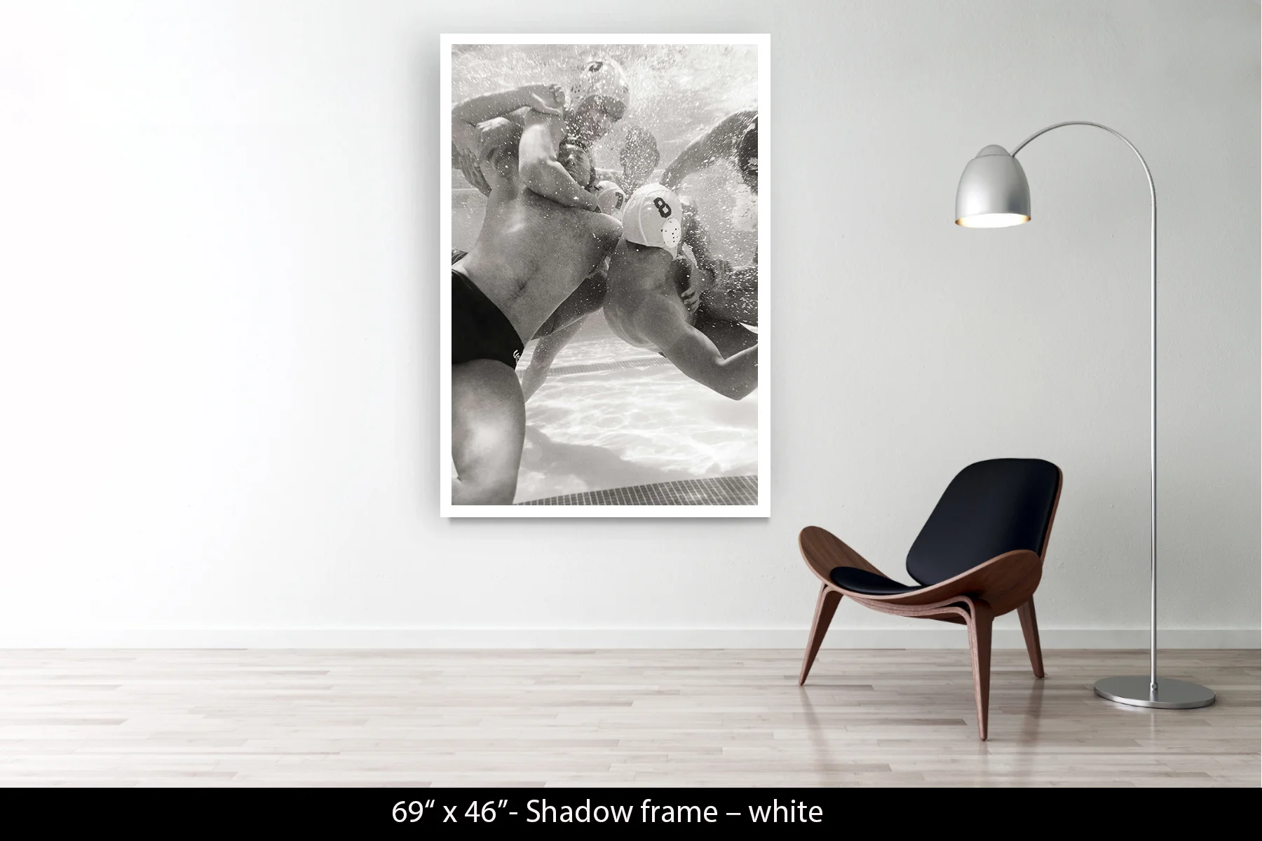 69"x46" | Shadow Frame White