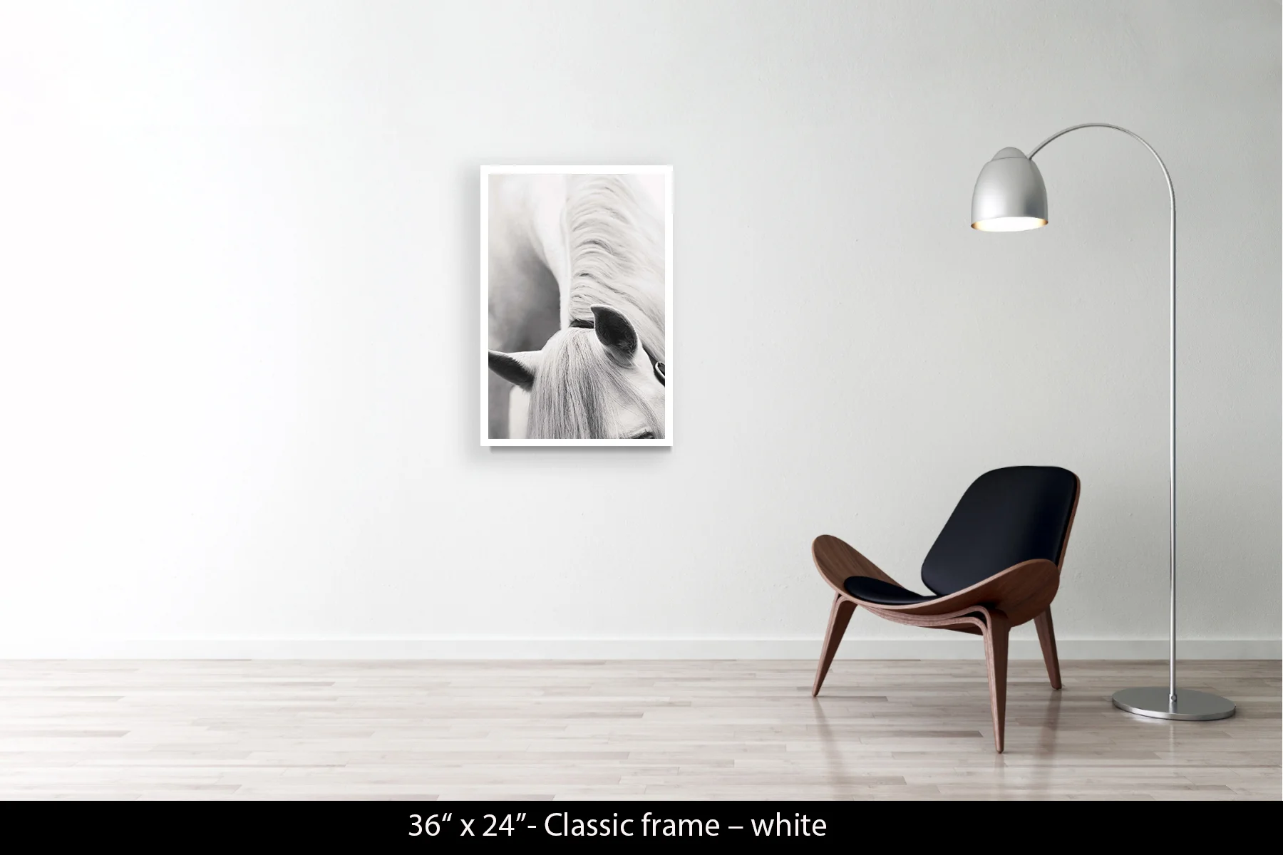 36"x24" | Classic Frame White