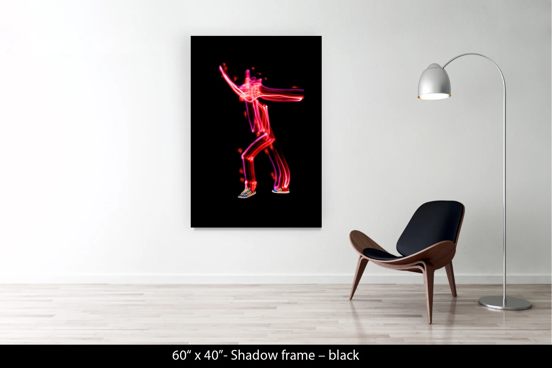 60"x40" | Shadow Frame Black