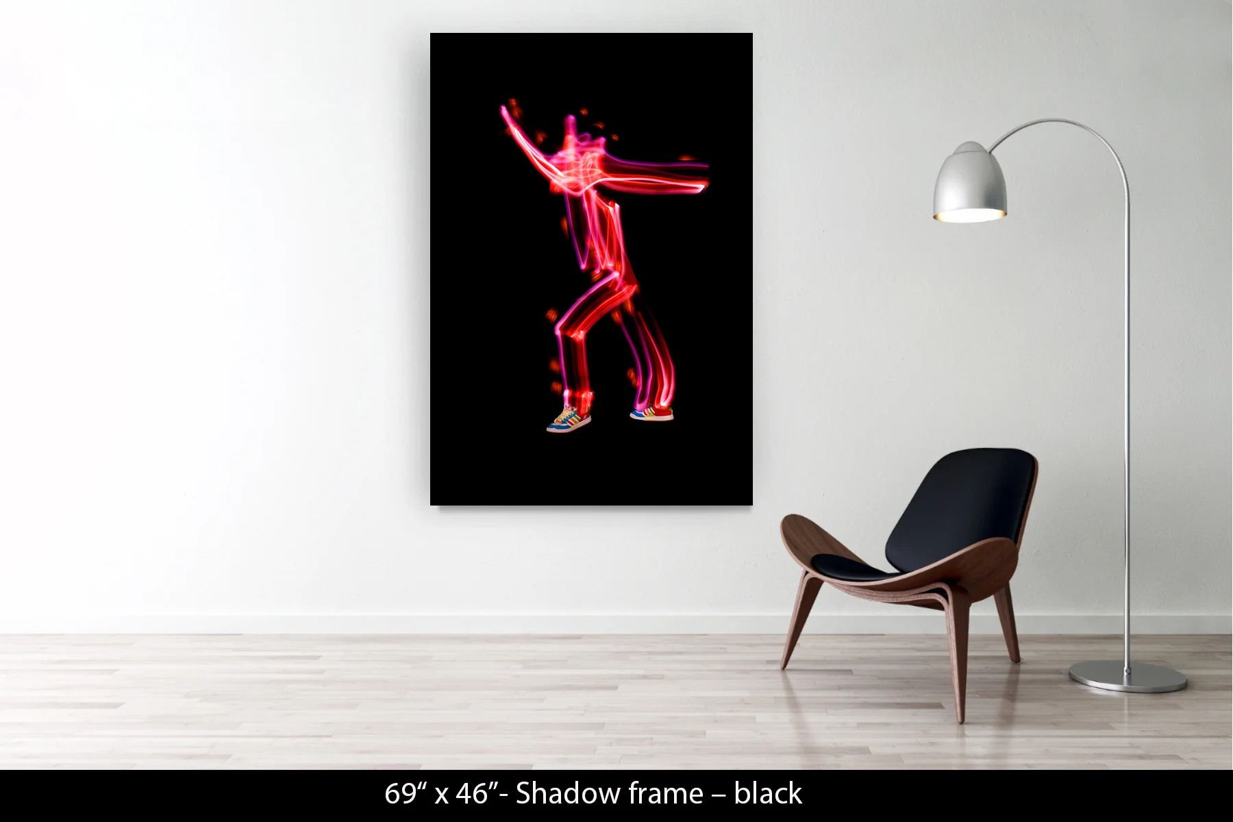 69"x46" | Shadow Frame Black