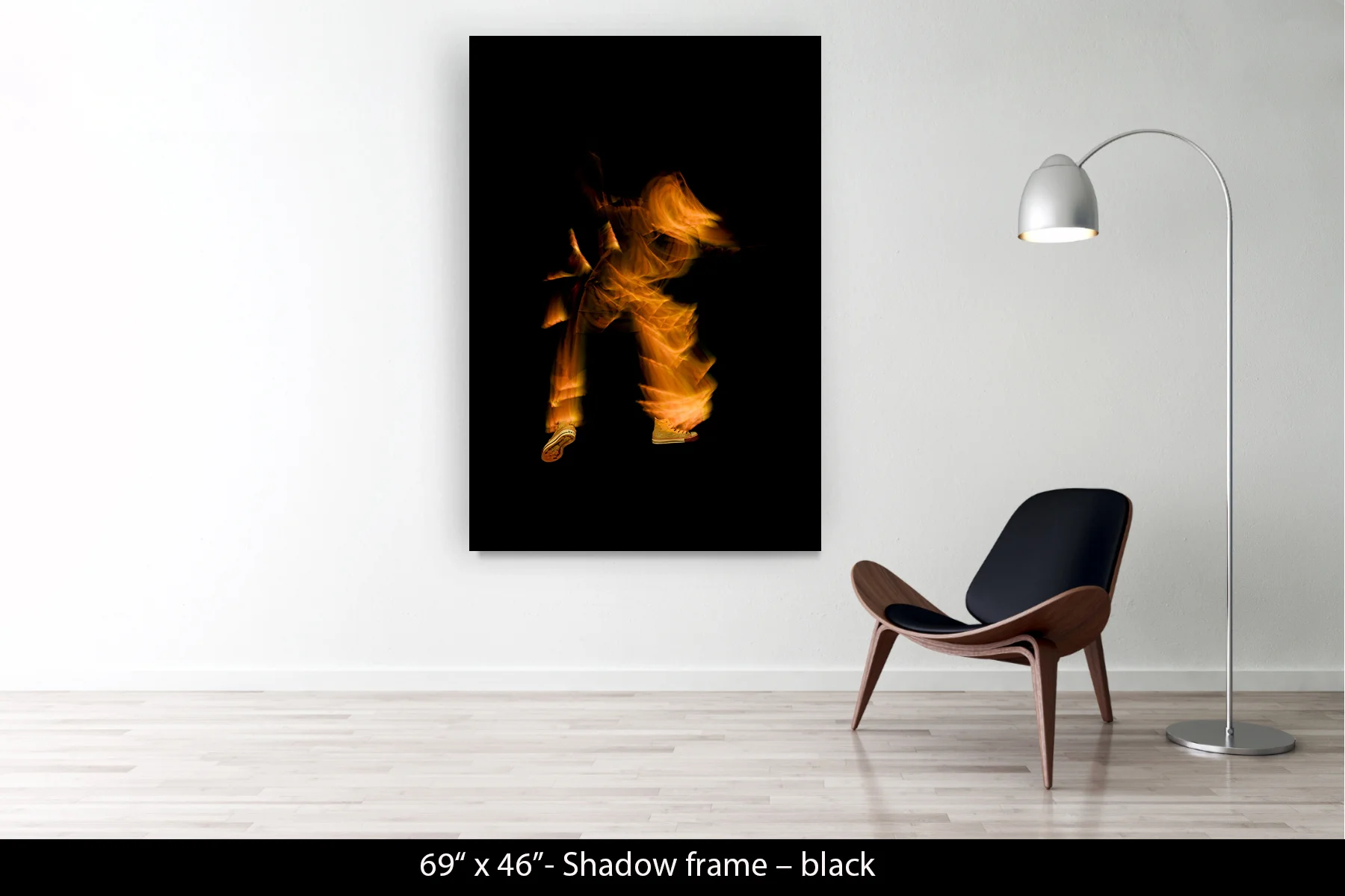 69"x46" | Shadow Frame Black