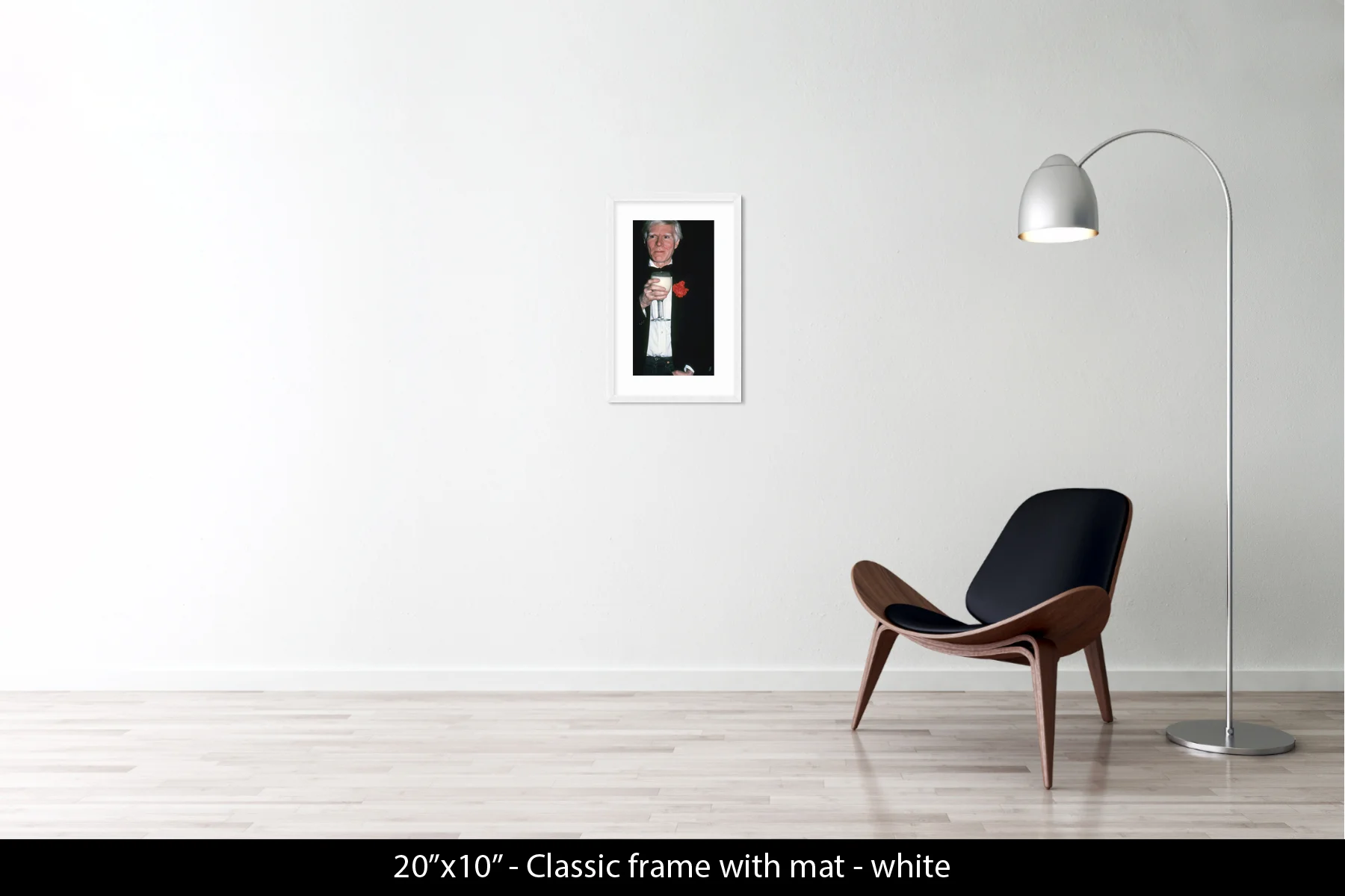 20"x10.5" | Classic Frame + Mat White