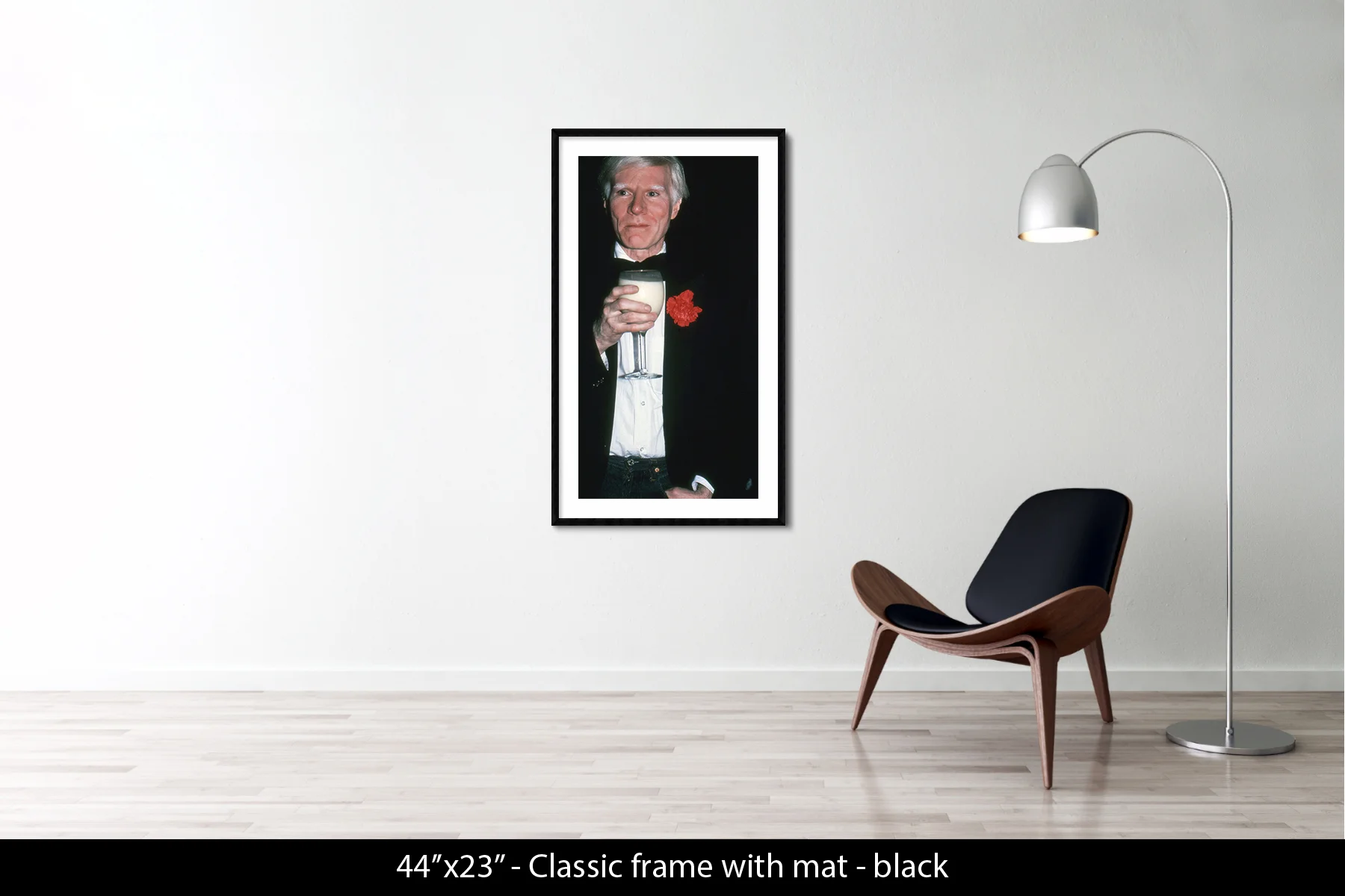 44"x23" | Classic Frame + Mat Black