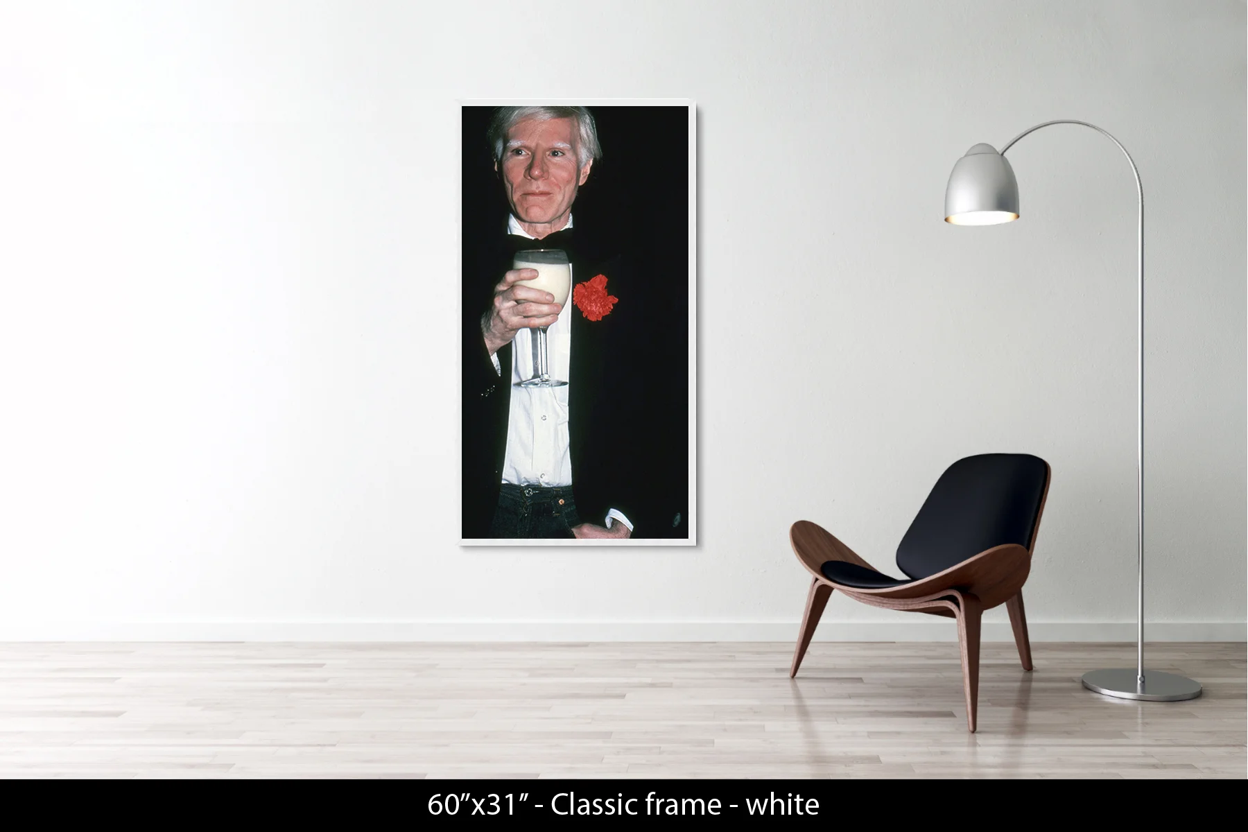 60"x31.4" | Classic Frame White