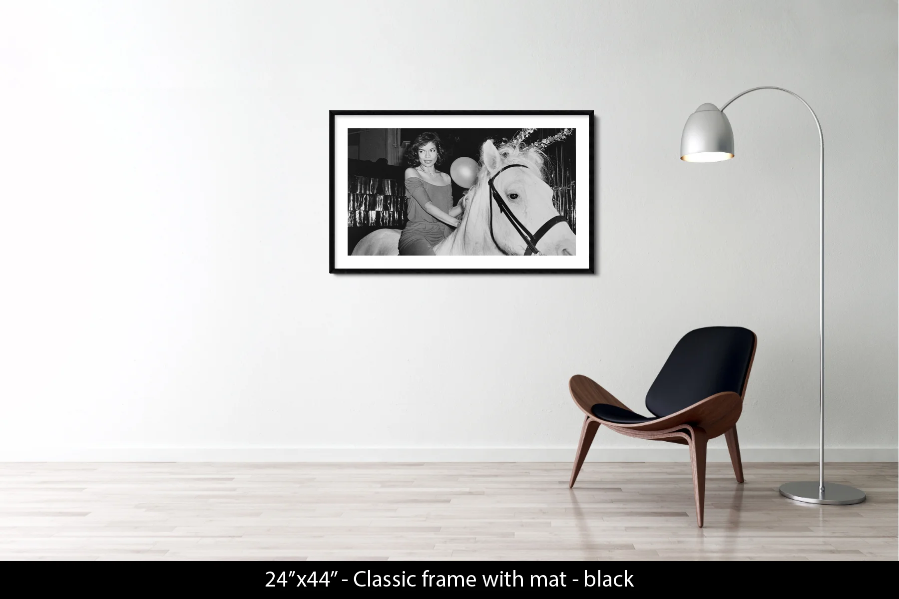 25"x44" | Classic Frame + Mat Black