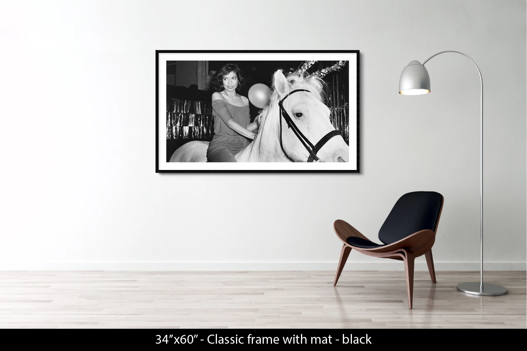 33.5"x60" | Classic Frame + Mat Black