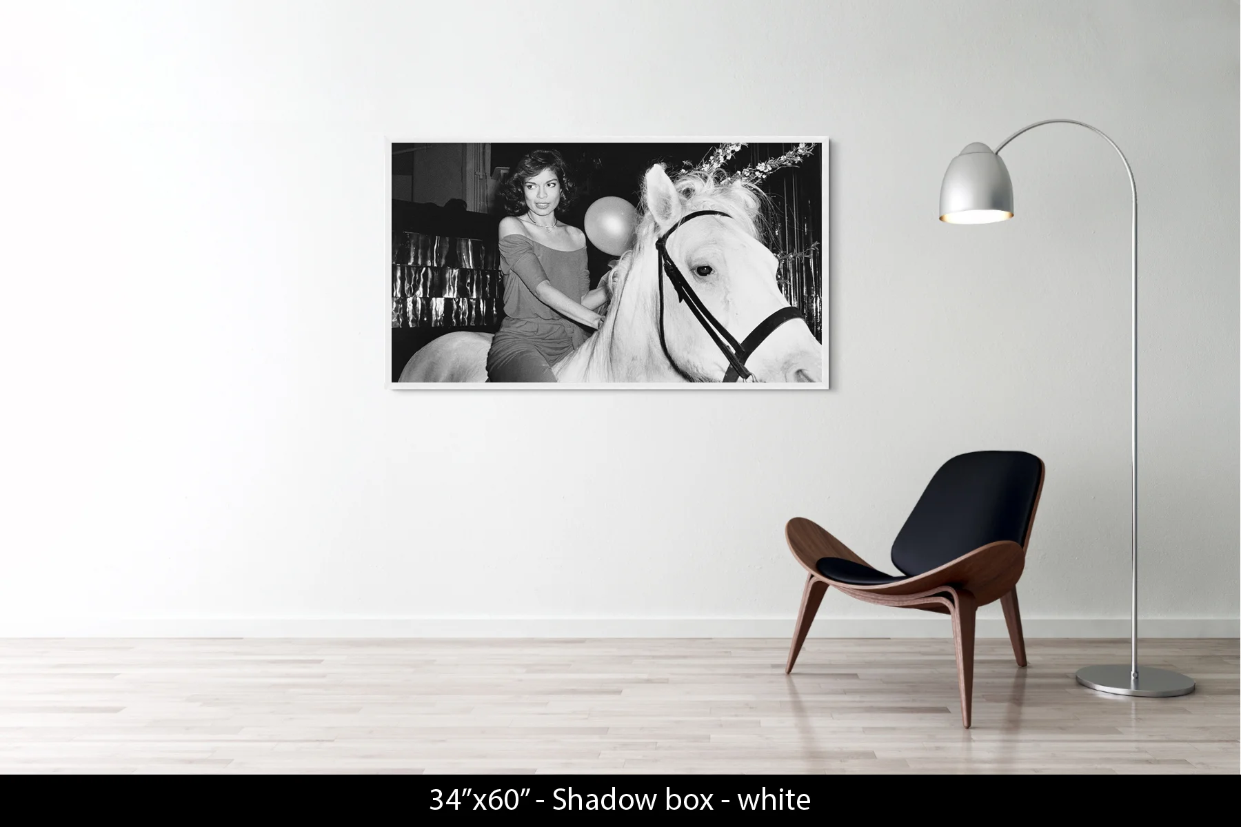 33.5"x60" | Shadow Frame White