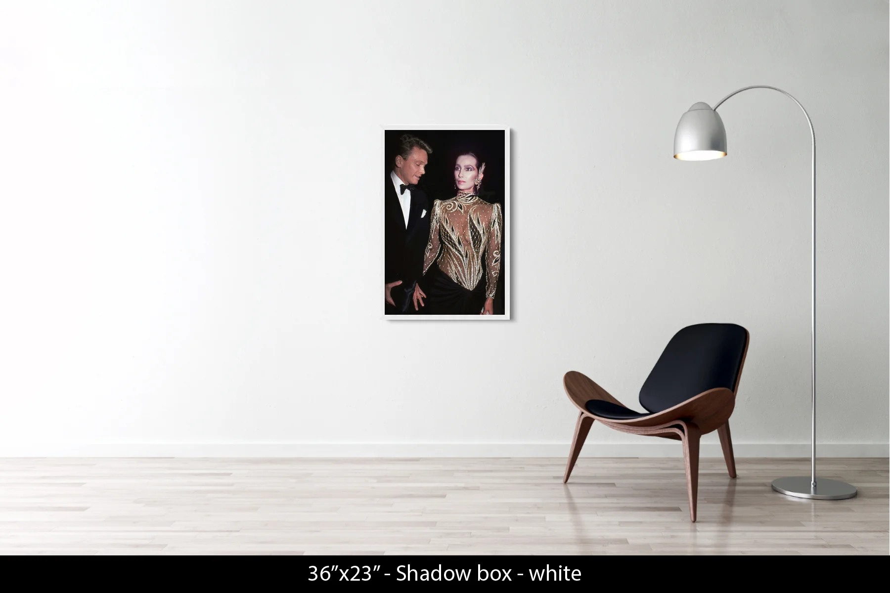 36"x23.5" | Shadow Frame White