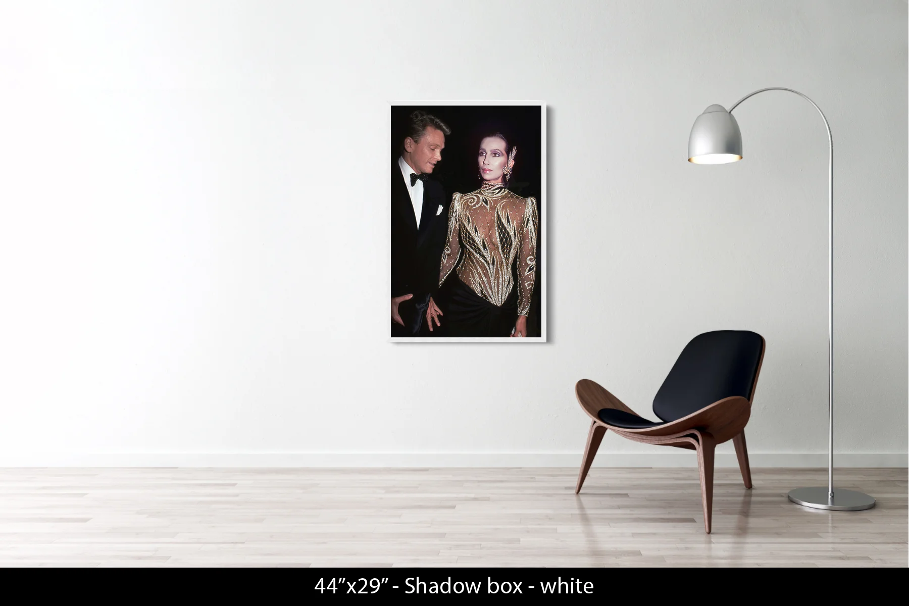 44"x28.5" | Shadow Frame White