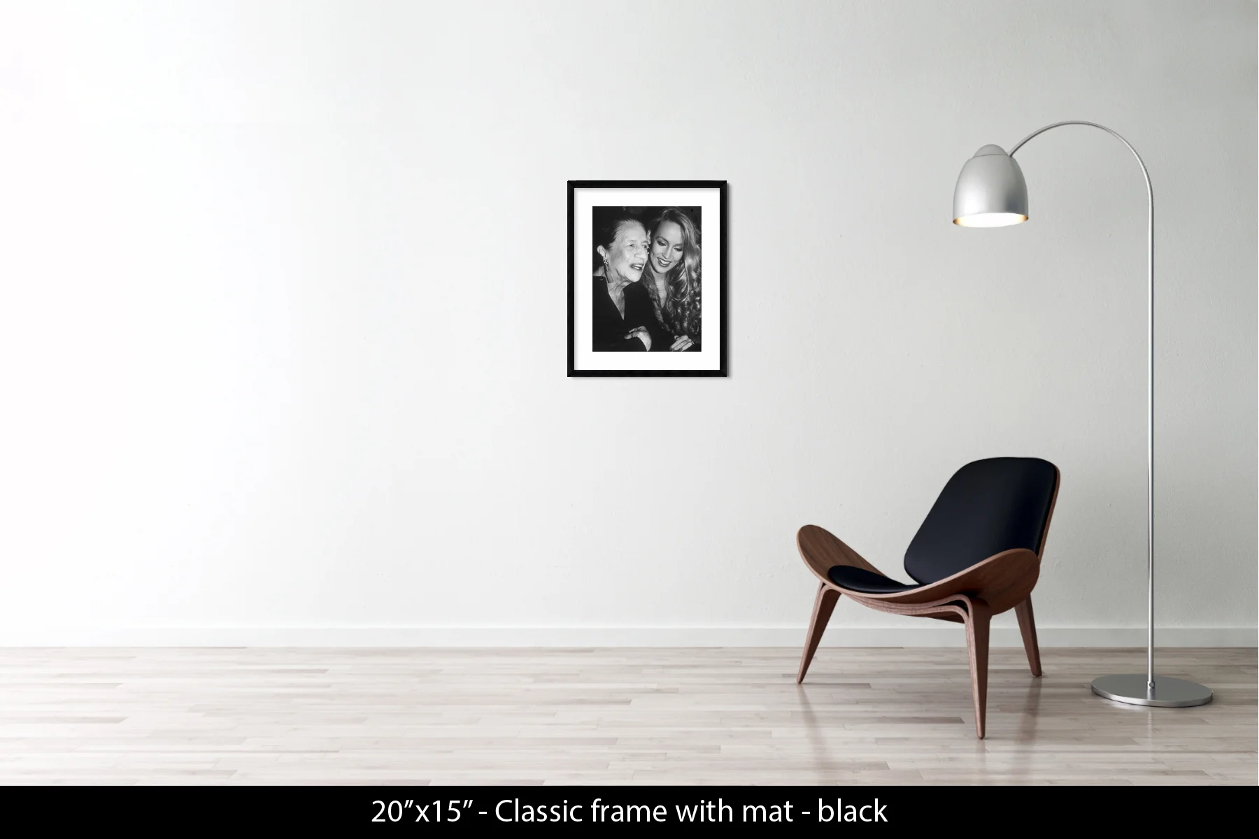 20"x15" | Classic Frame + Mat Black