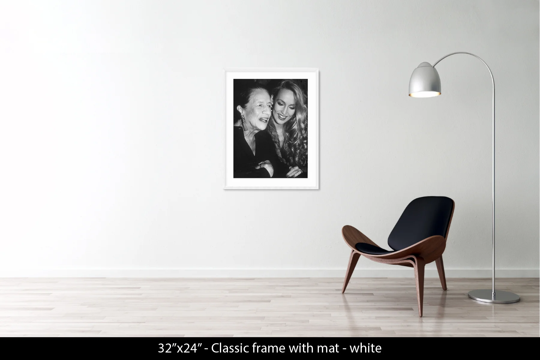 32"x24" | Classic Frame + Mat White