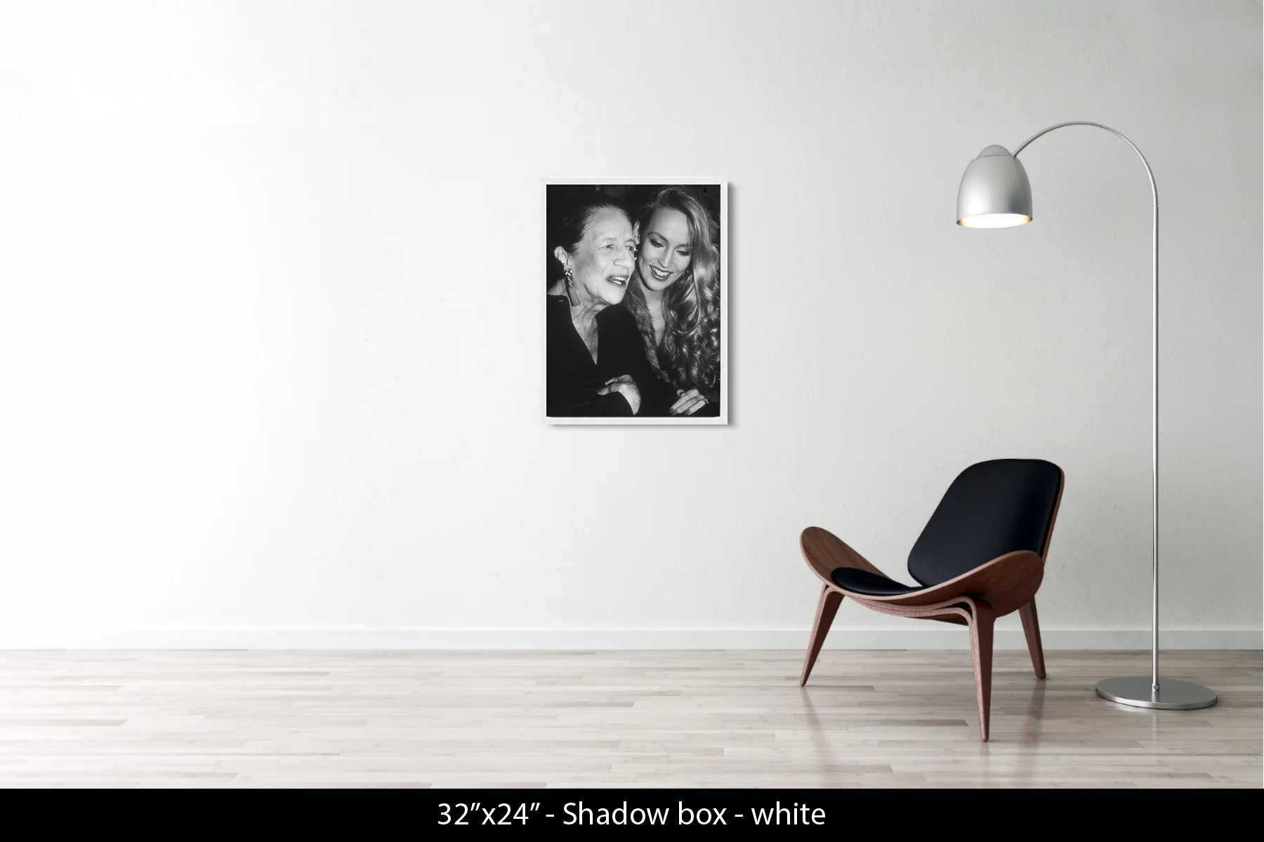 32"x24" | Shadow Frame White