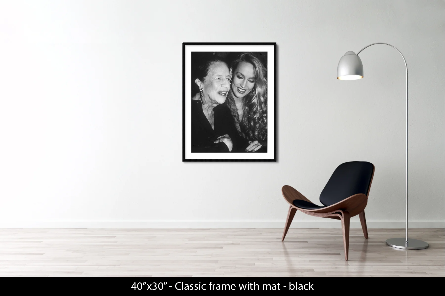 40"x30" | Classic Frame + Mat Black