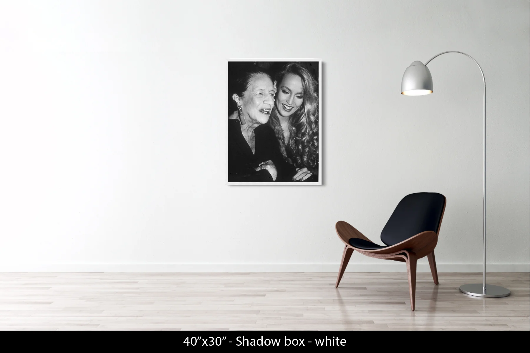 40"x30" | Shadow Frame White