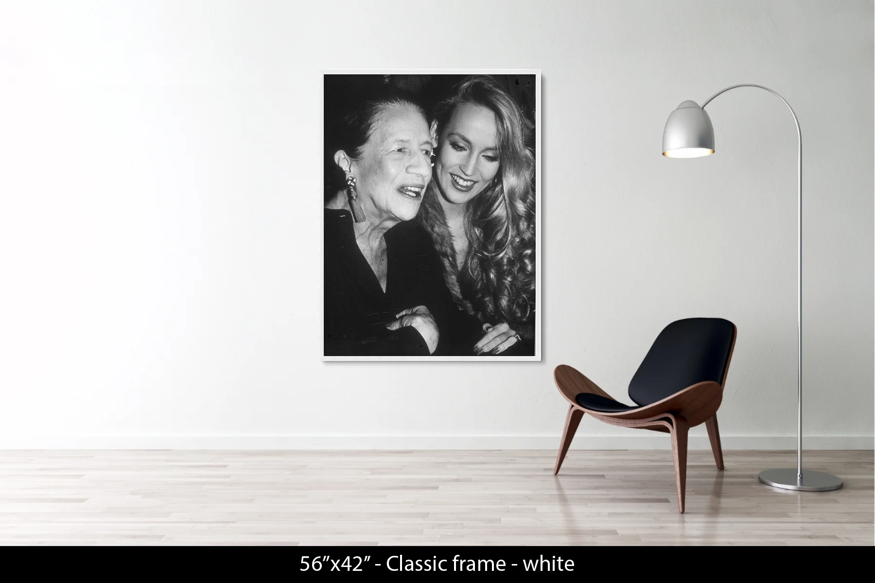 56"x24" | Classic Frame White