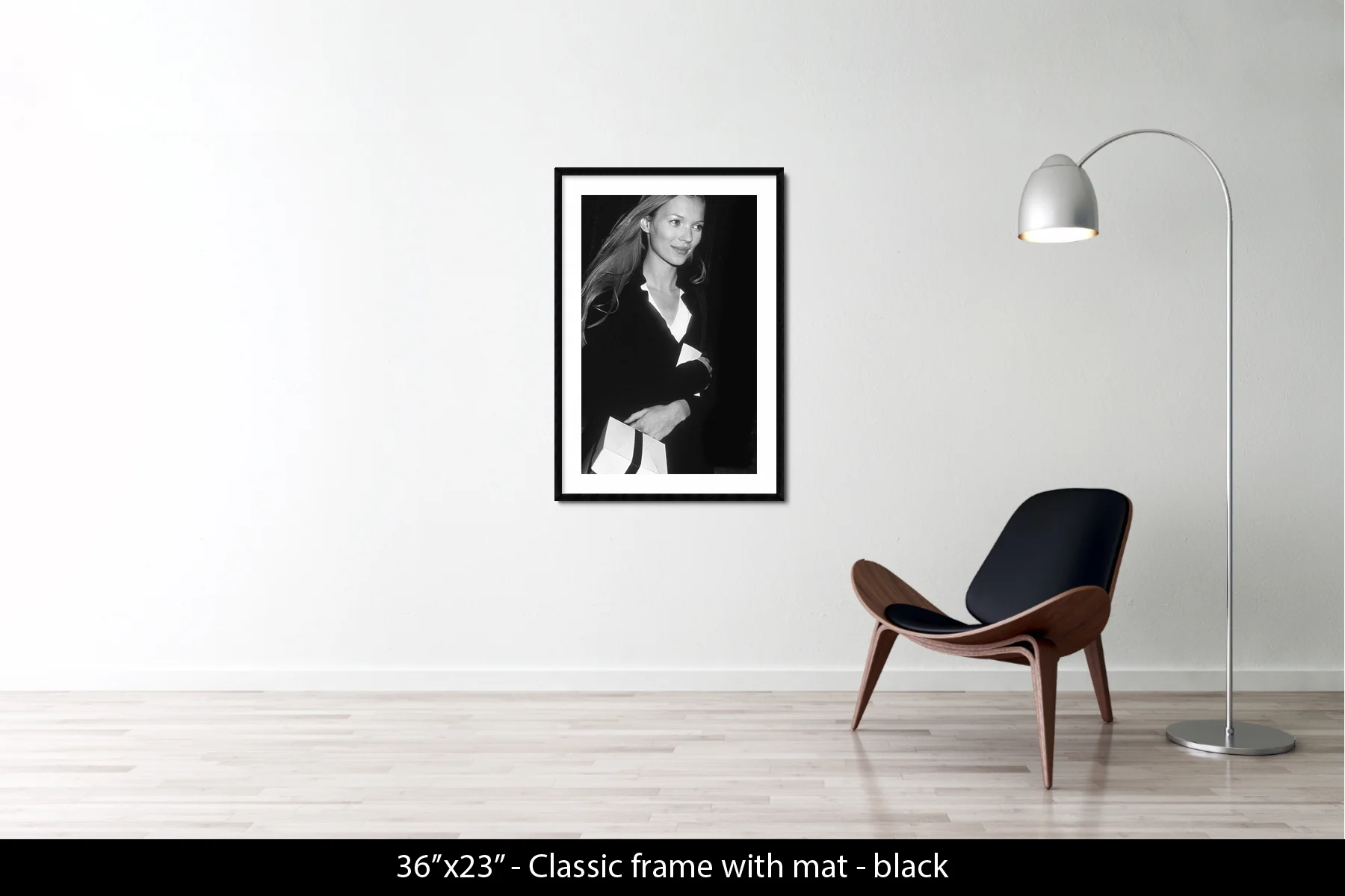 36"x23" | Classic Frame + Mat Black