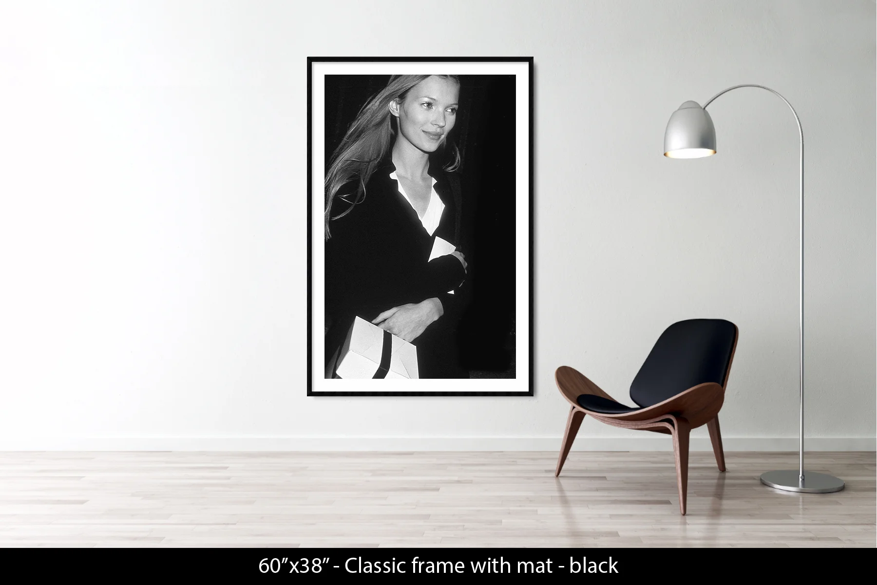 60"x38" | Classic Frame + Mat Black