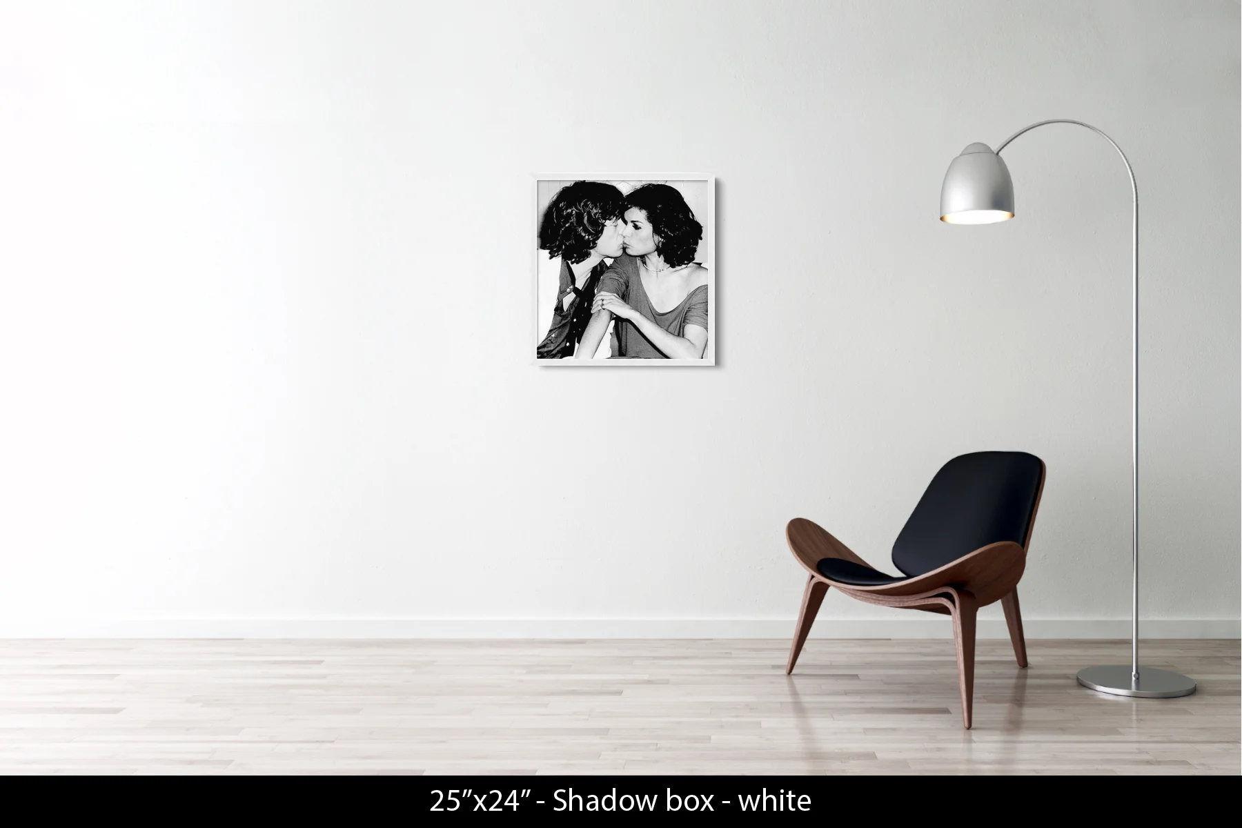 25"x24" | Shadow Frame White