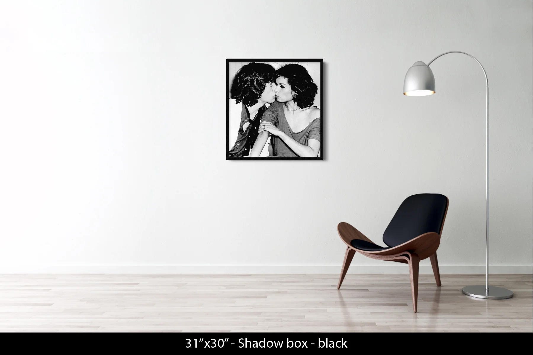 31"x30" | Shadow Frame Black