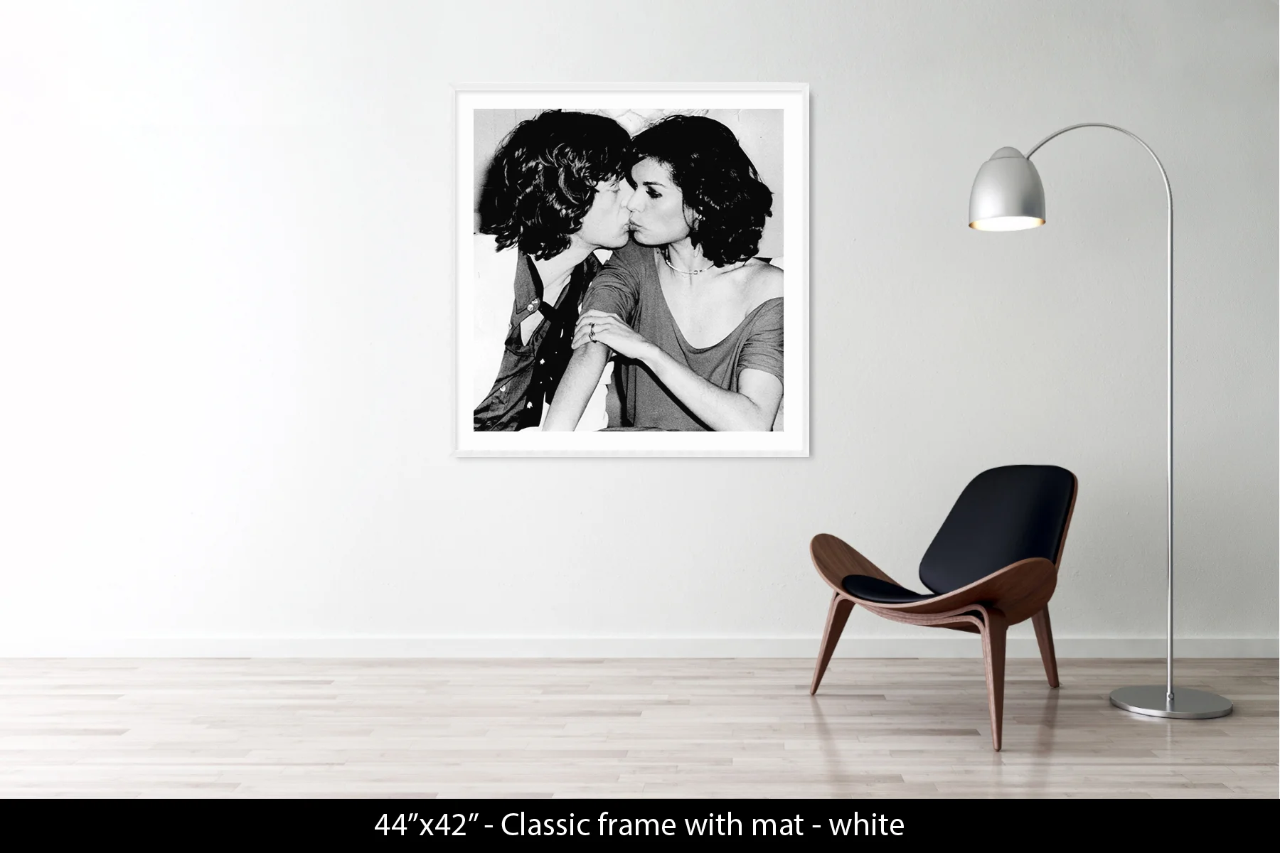 44"x42" | Classic Frame + Mat White