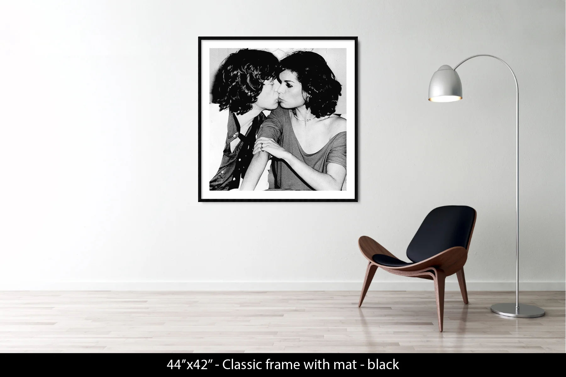 Mick & Bianca 44x42 black frame with mat.jpg