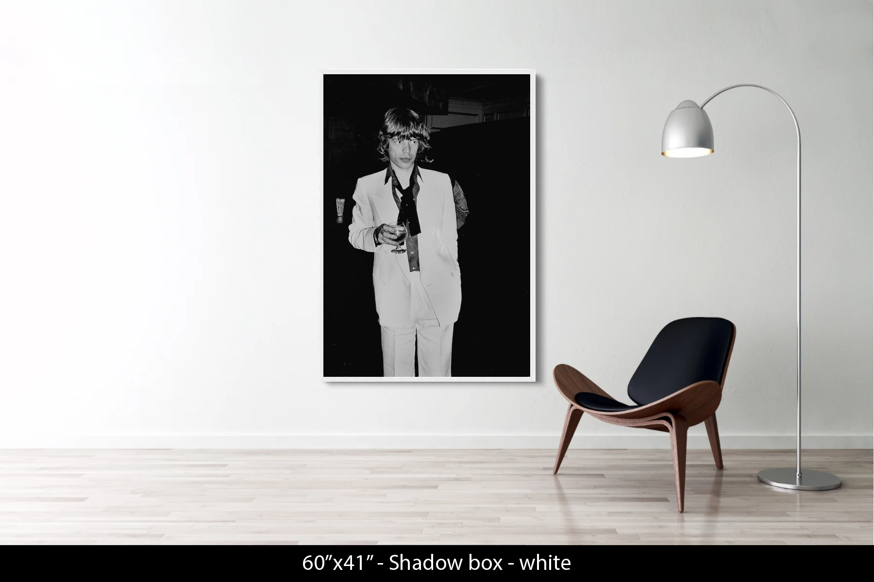 60"x41" | Shadow Frame White