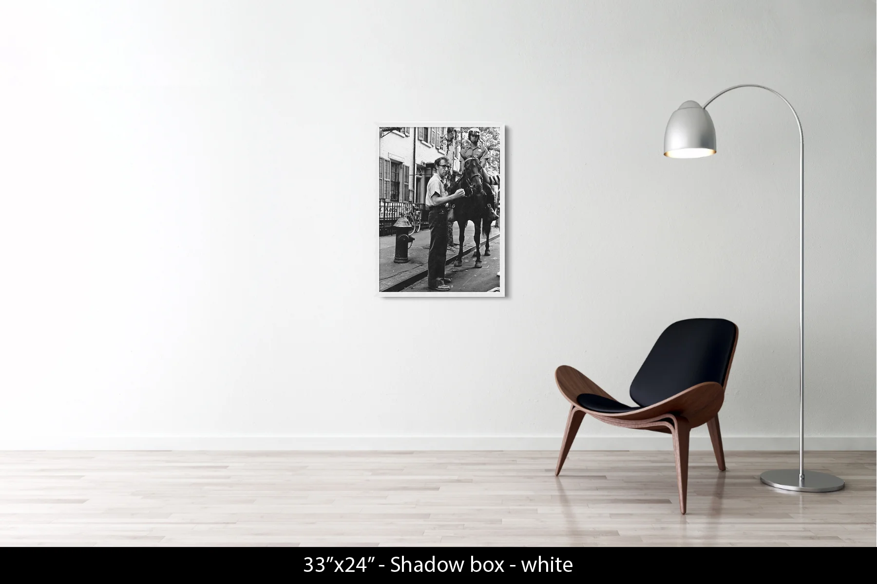 33"x24" | Shadow Frame White