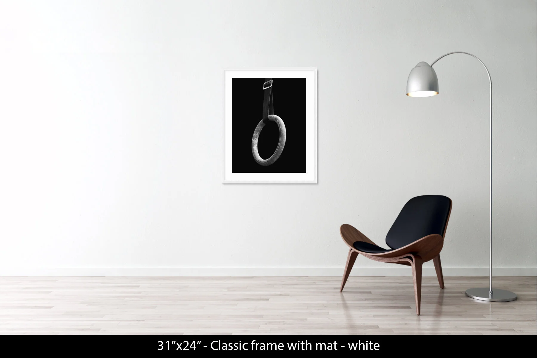 31"x24" | Classic Frame + Mat White