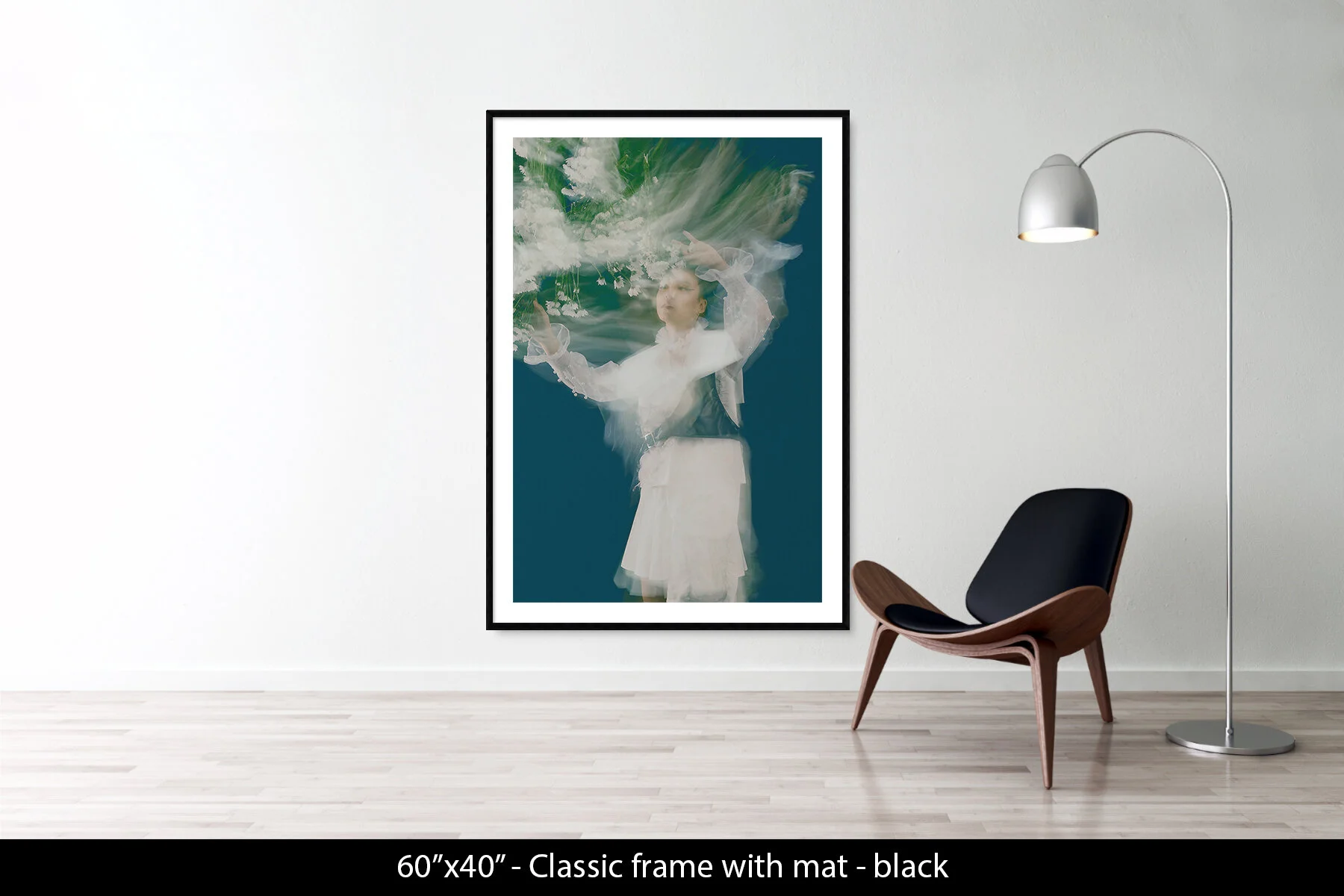 60"x40" | Classic Frame + Mat Black