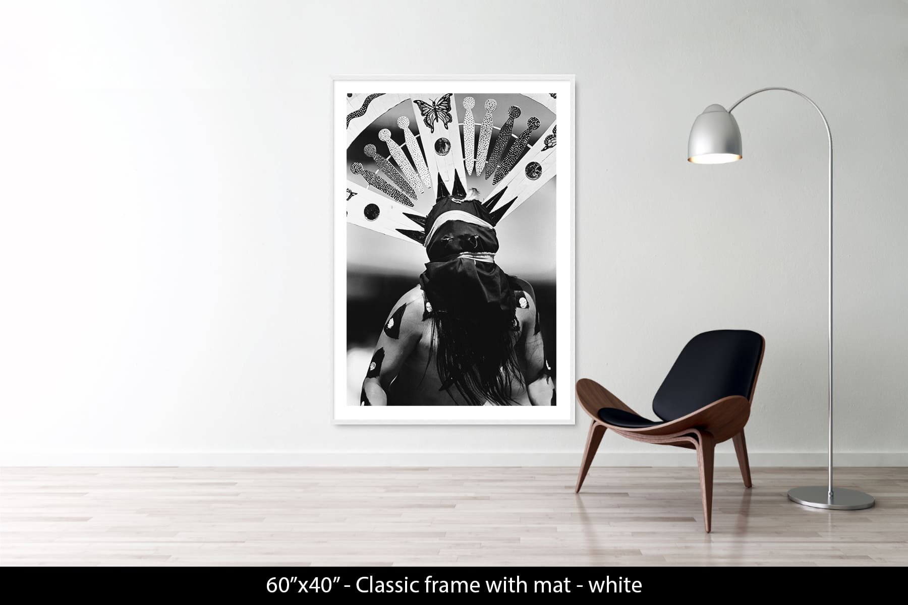 60"x40" | Classic Frame White + Mat