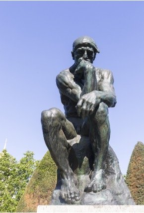 Auguste Rodin, The Thinker, 1904, Bronze Cast. Musée Rodin, Paris, France. 