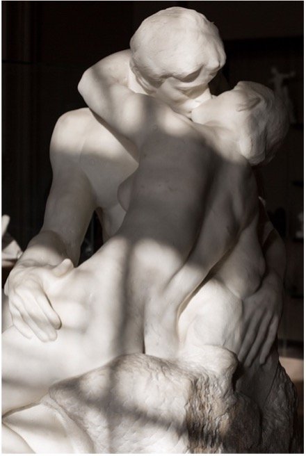 Auguste Rodin, The Kiss, 1888-1898, Marble. Musée Rodin, Paris, France