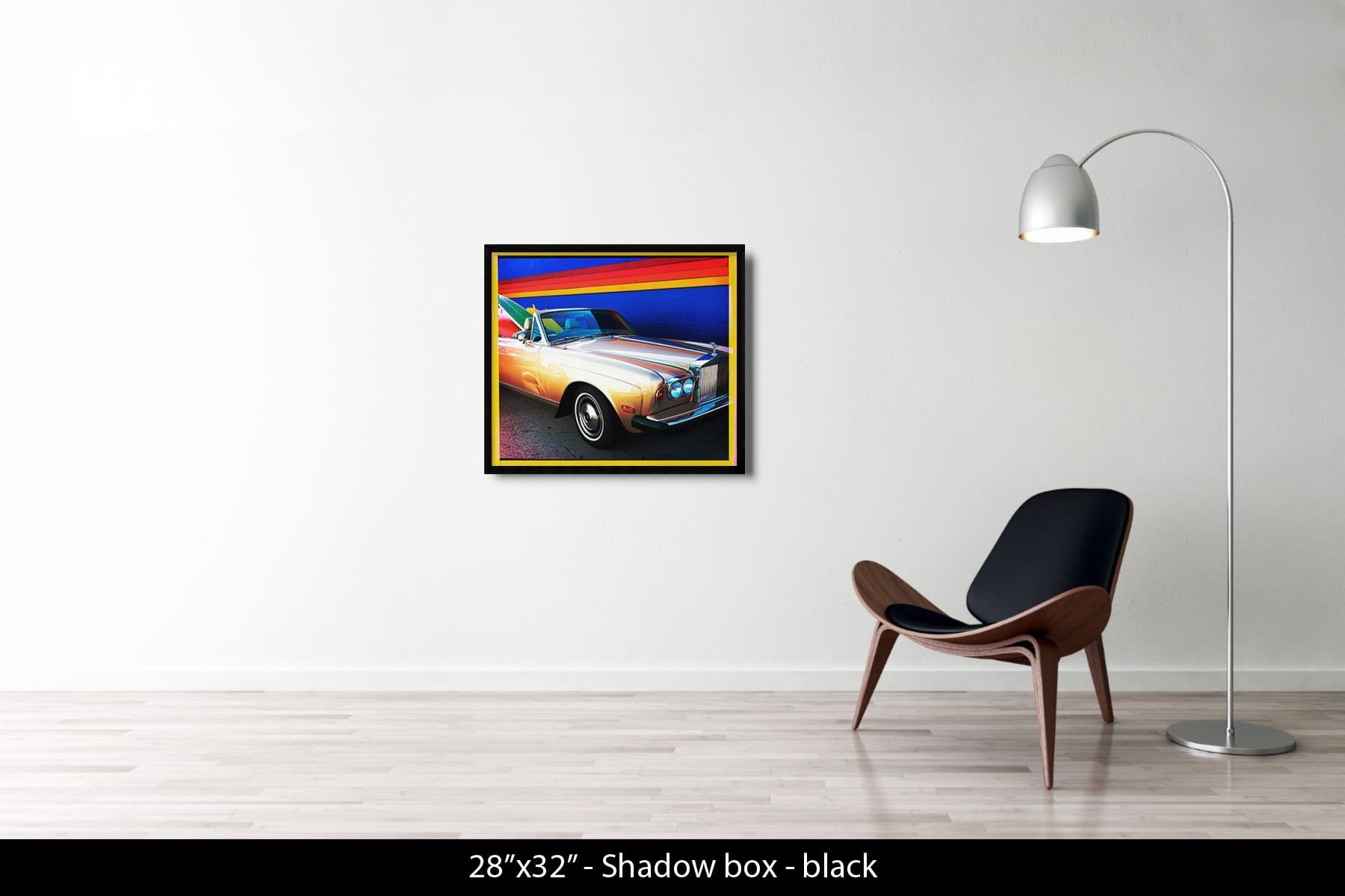 32"x32" | Shadow Frame Black