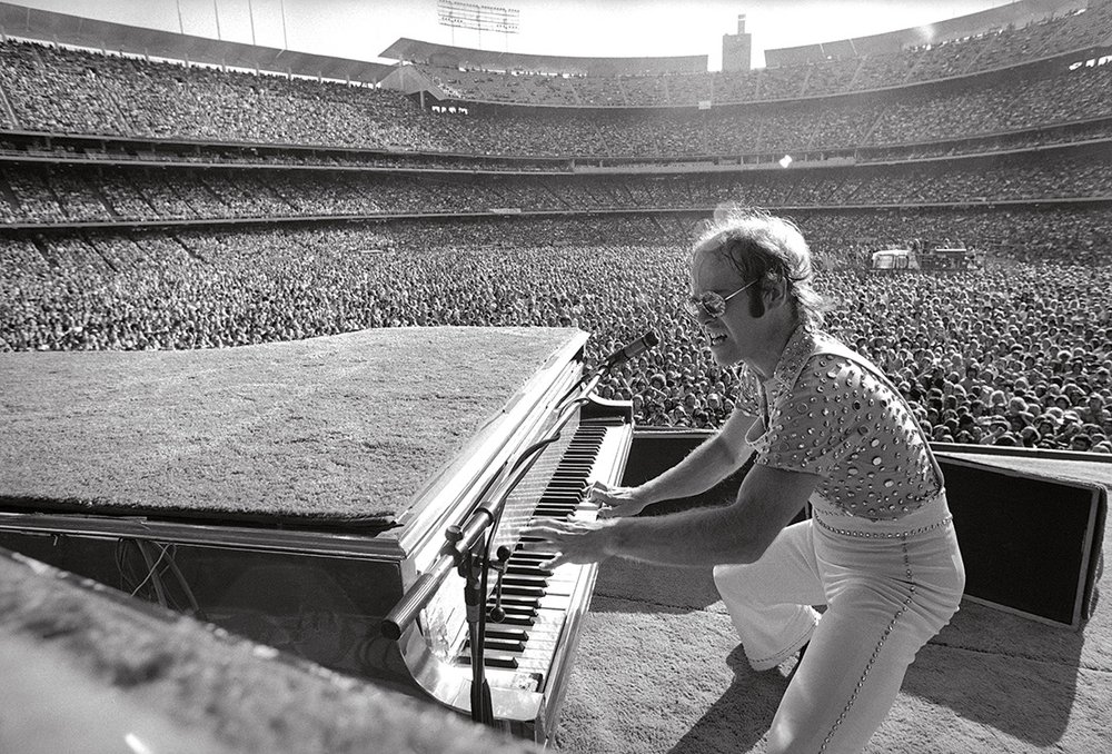Elton John, Dodger Stadium, Los Angeles, 1975
