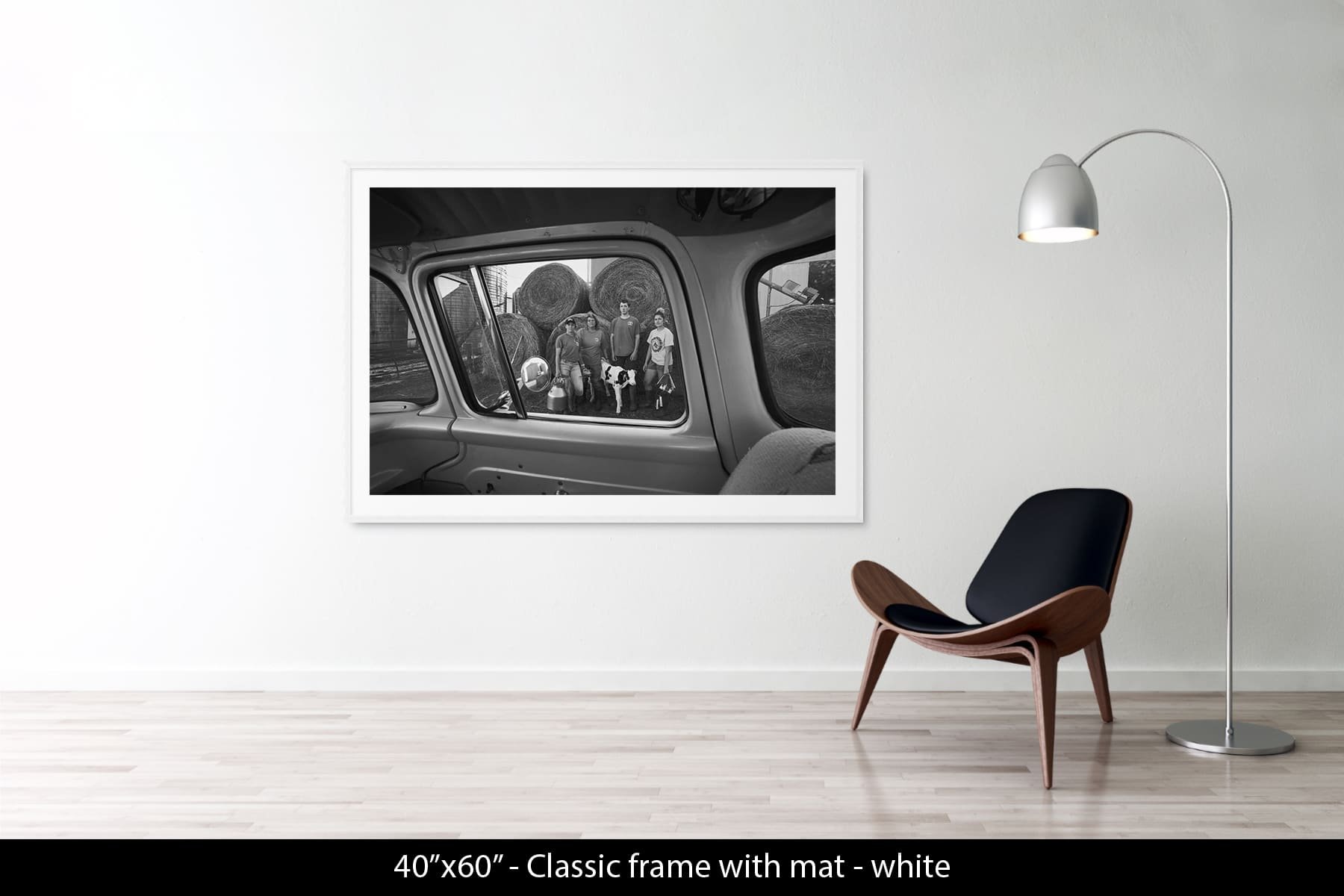 40"x60" | Classic Frame White + Mat