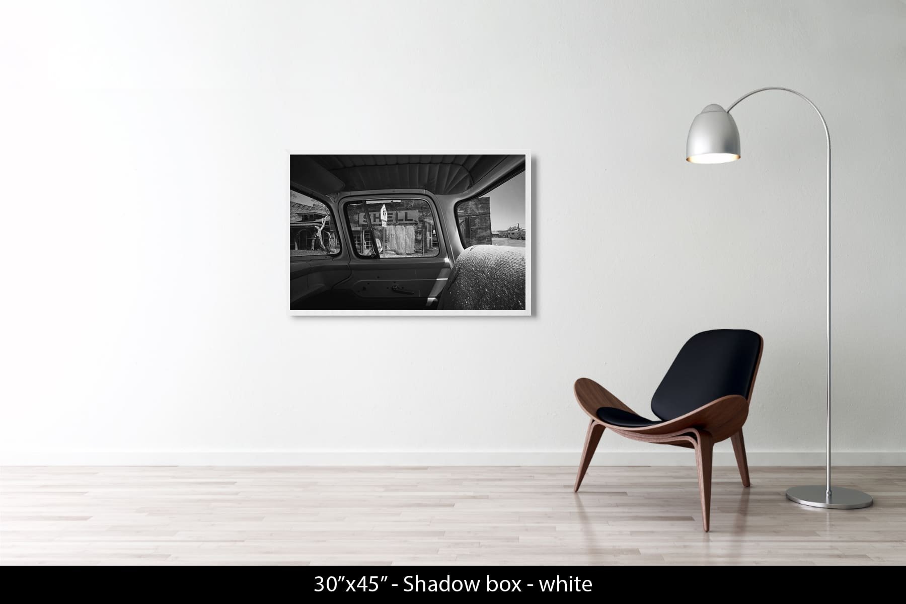 30"x45" | Shadow Frame White
