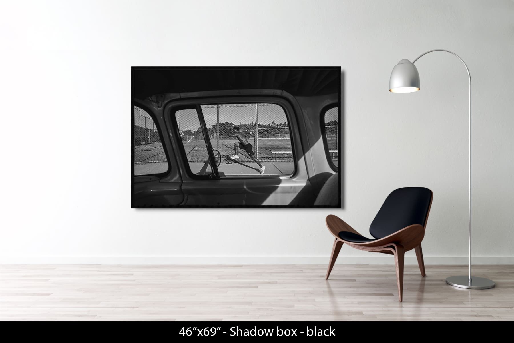 46"x69" | Shadow Frame Black