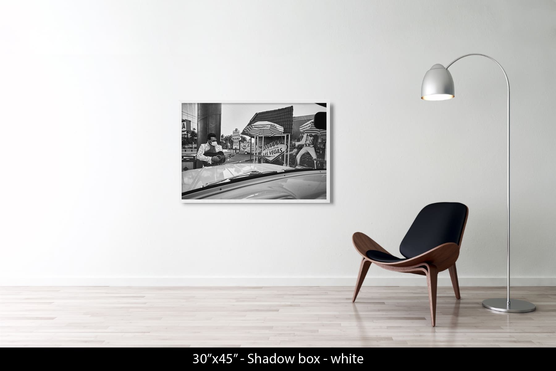 30"x45" | Shadow Frame White