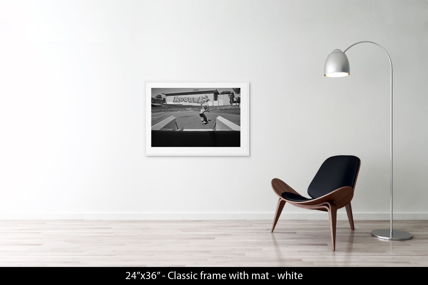 24"x36" | Classic Frame White + Mat