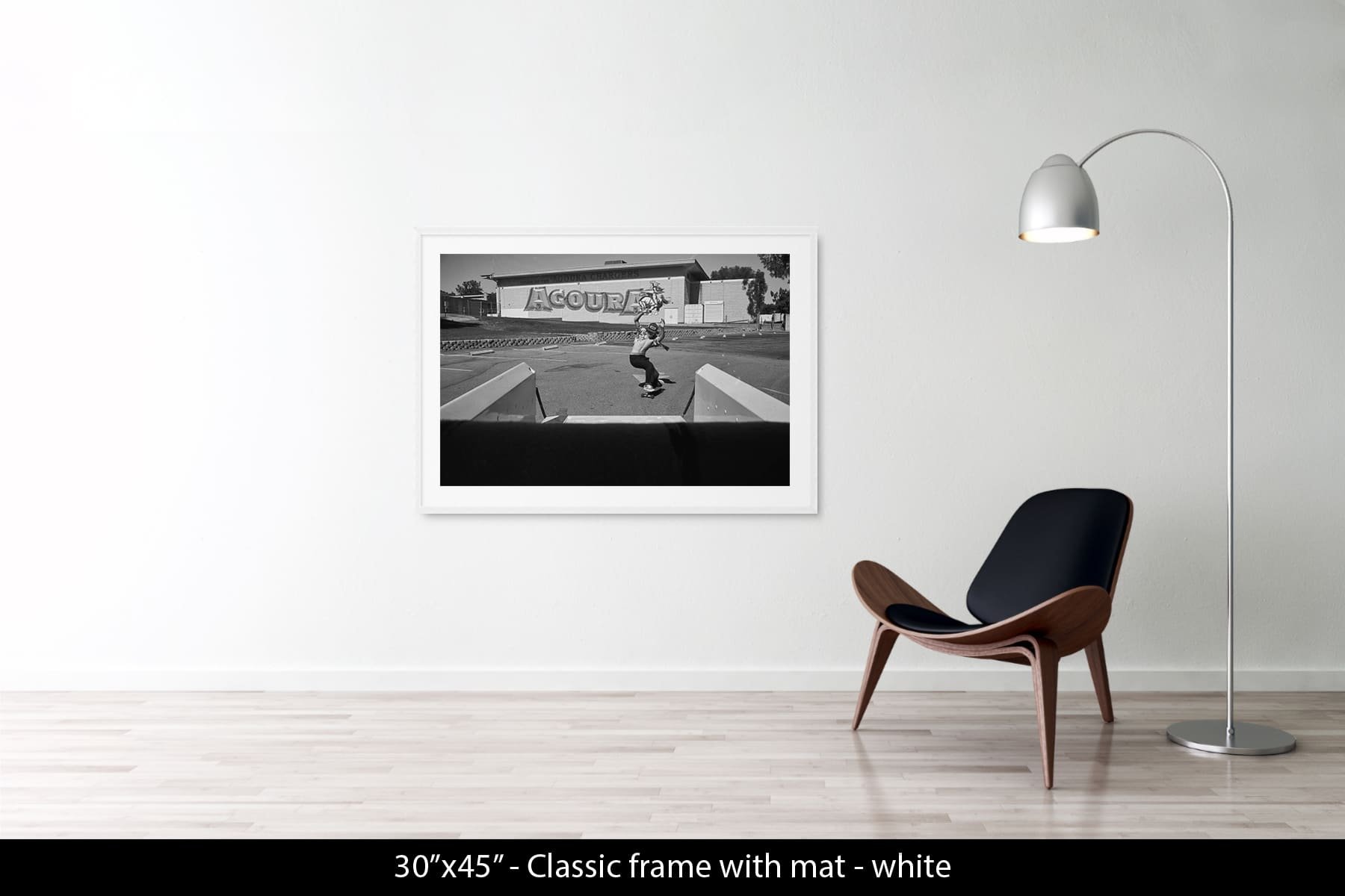 30"x45" | Classic Frame White + Mat